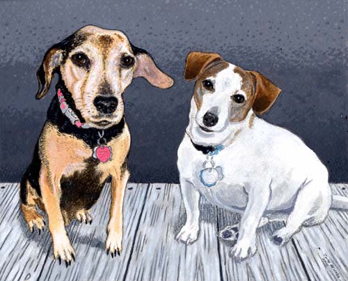 Custom Portrait: Mike & Daisy